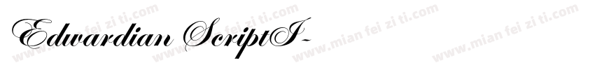 Edwardian ScriptI字体转换